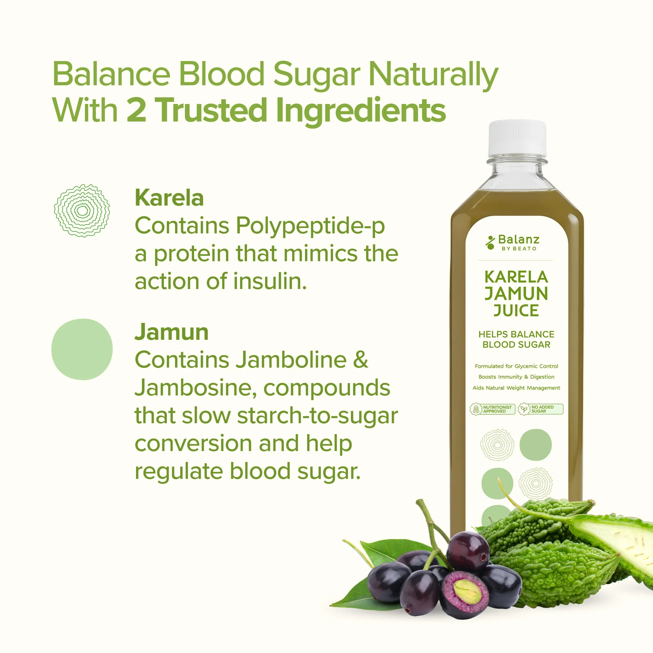 Balanz (by BeatO) Karela Jamun Juice (1L) - Image 3