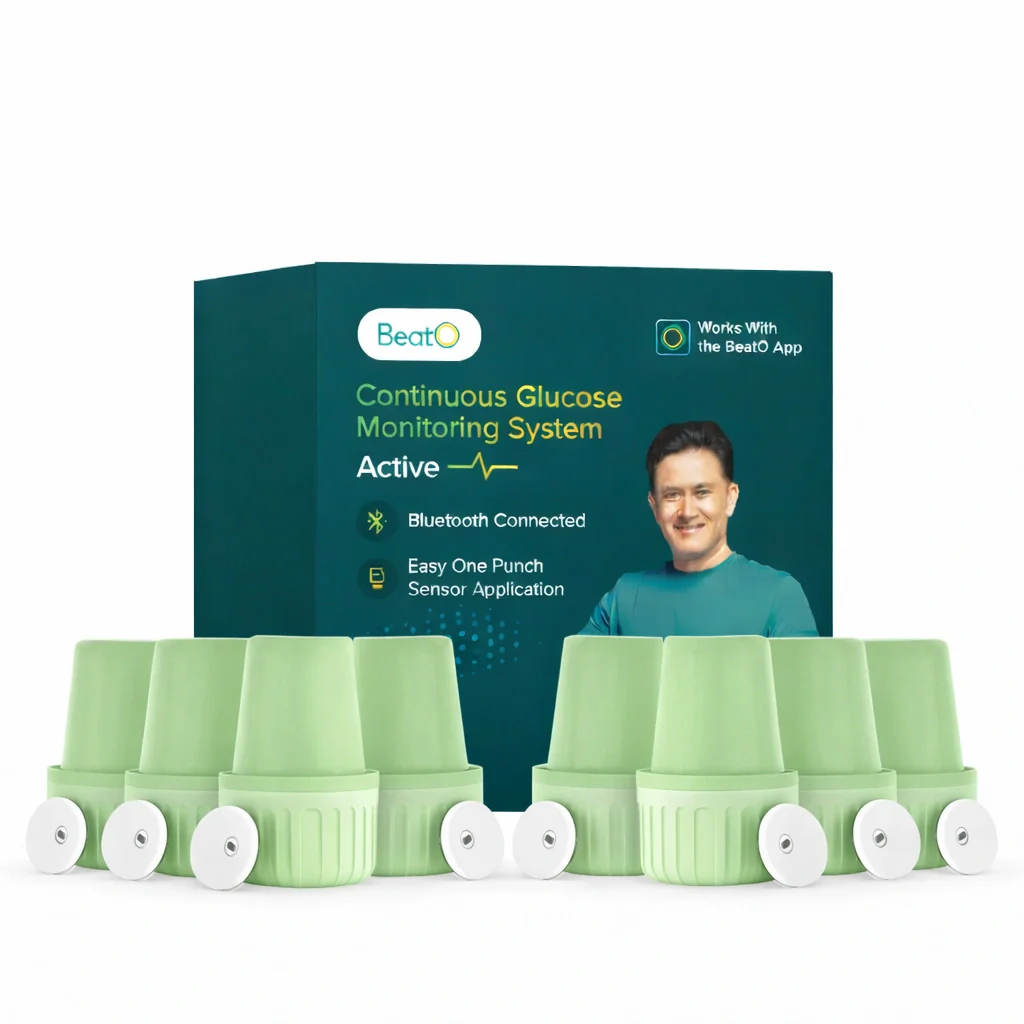 BeatO CGM Glucose Monitor for diabetes | Bluetooth Connected CGM Sugar Test Machine for home | 15-Day Glucose Tracking | No-Scan, One-Push Application - Image 17