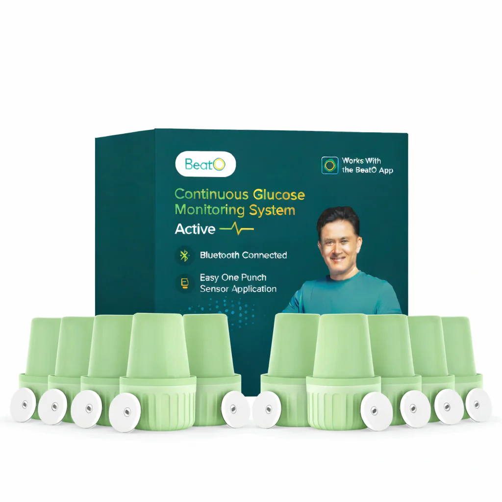 BeatO CGM Glucose Monitor for diabetes | Bluetooth Connected CGM Sugar Test Machine for home | 15-Day Glucose Tracking | No-Scan, One-Push Application - Image 18