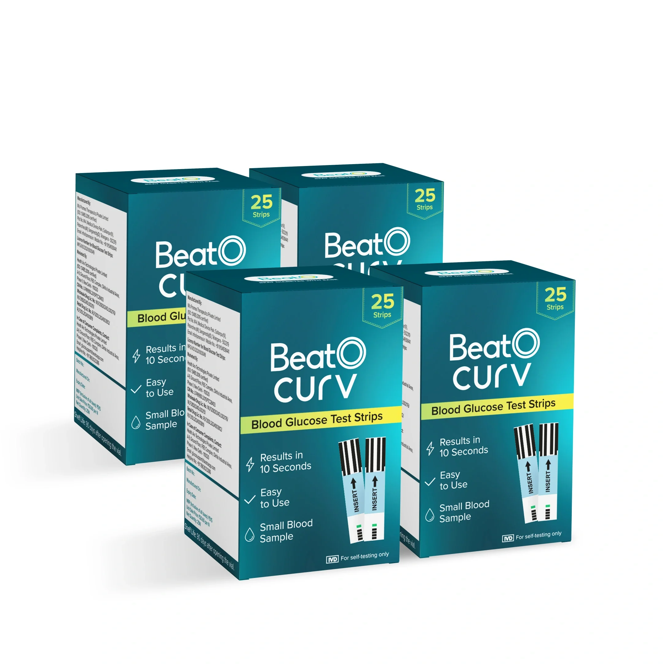 BeatO CURV - Blood Glucose Test Strips CURV Glucometer  Strips - Image 7