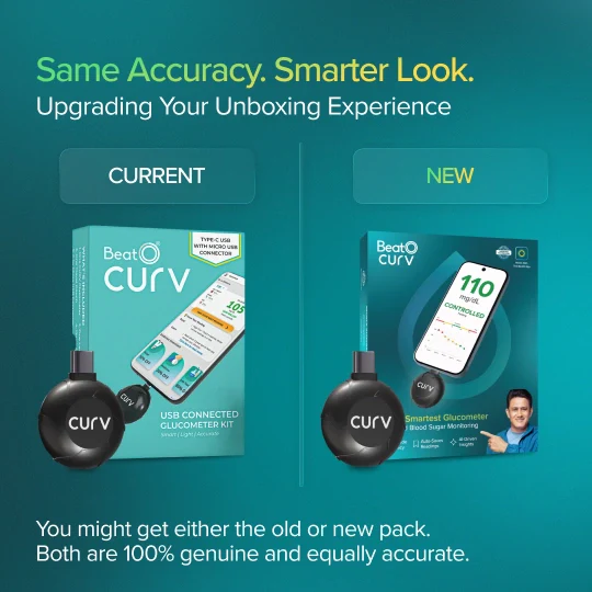 New BeatO CURV Glucometer FREE Strips & Lancets Type-C USB Connector | Android Only - Image 8