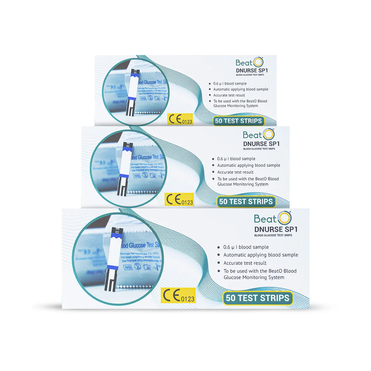 BeatO Dnurse SP1 Blood Glucose Test Strips Smart Glucometer strips - Image 3