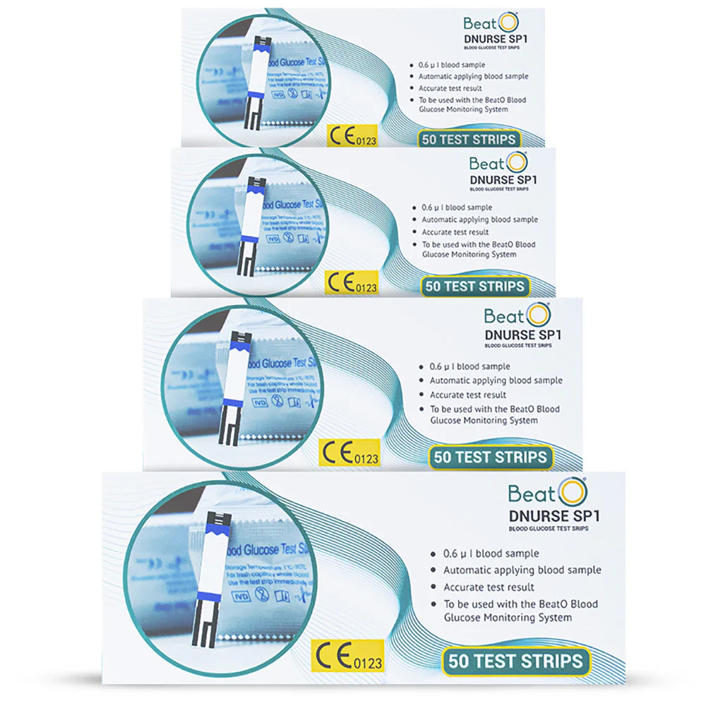 BeatO Dnurse SP1 Blood Glucose Test Strips Smart Glucometer strips - Image 4
