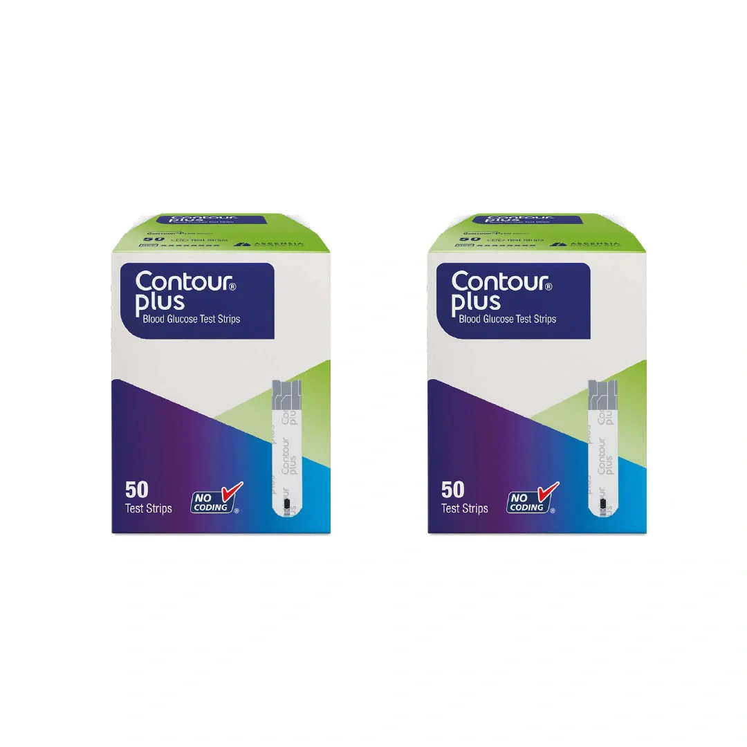 Contour's Plus Glucometer Blood Glucose Test Strips - Strips (Multicolour) - Image 3