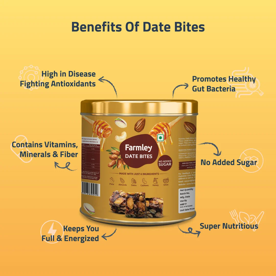 Date Bites Farmley Tin Jar (180g) - Image 3