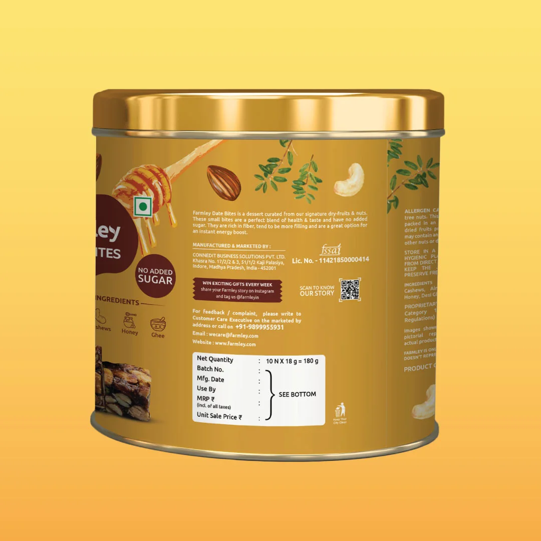 Date Bites Farmley Tin Jar (180g) - Image 5