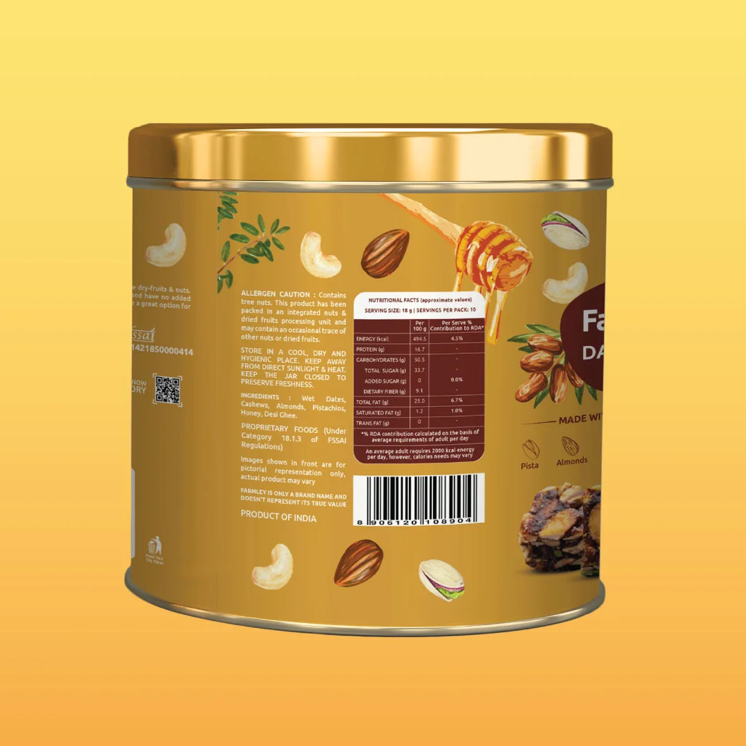 Date Bites Farmley Tin Jar (180g) - Image 6