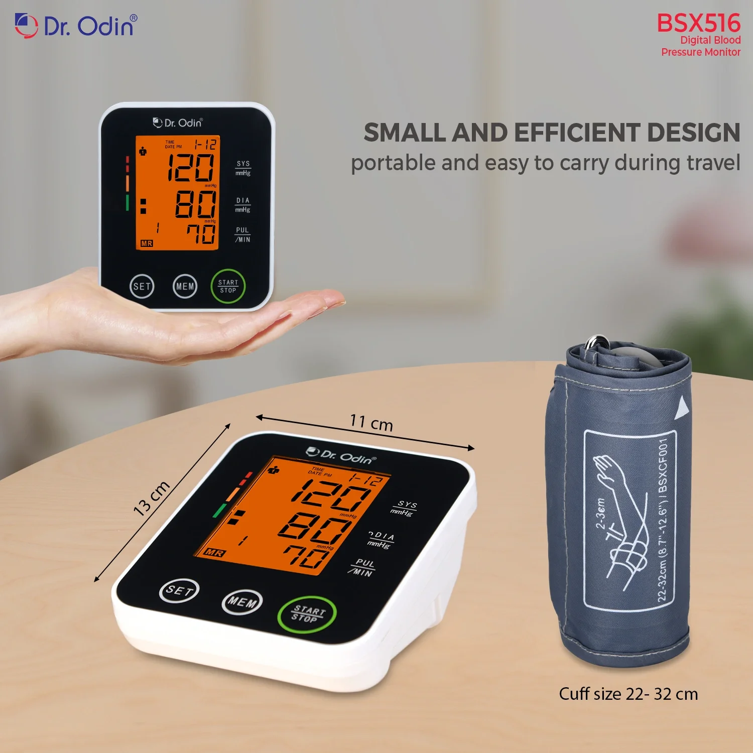 Dr. Odin BSX 516 Fully Automatic Digital BP Monitor - Image 12