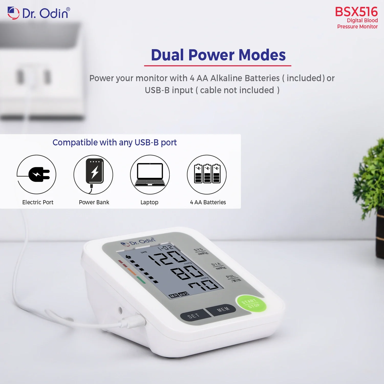 Dr. Odin BSX 516 Fully Automatic Digital BP Monitor - Image 6