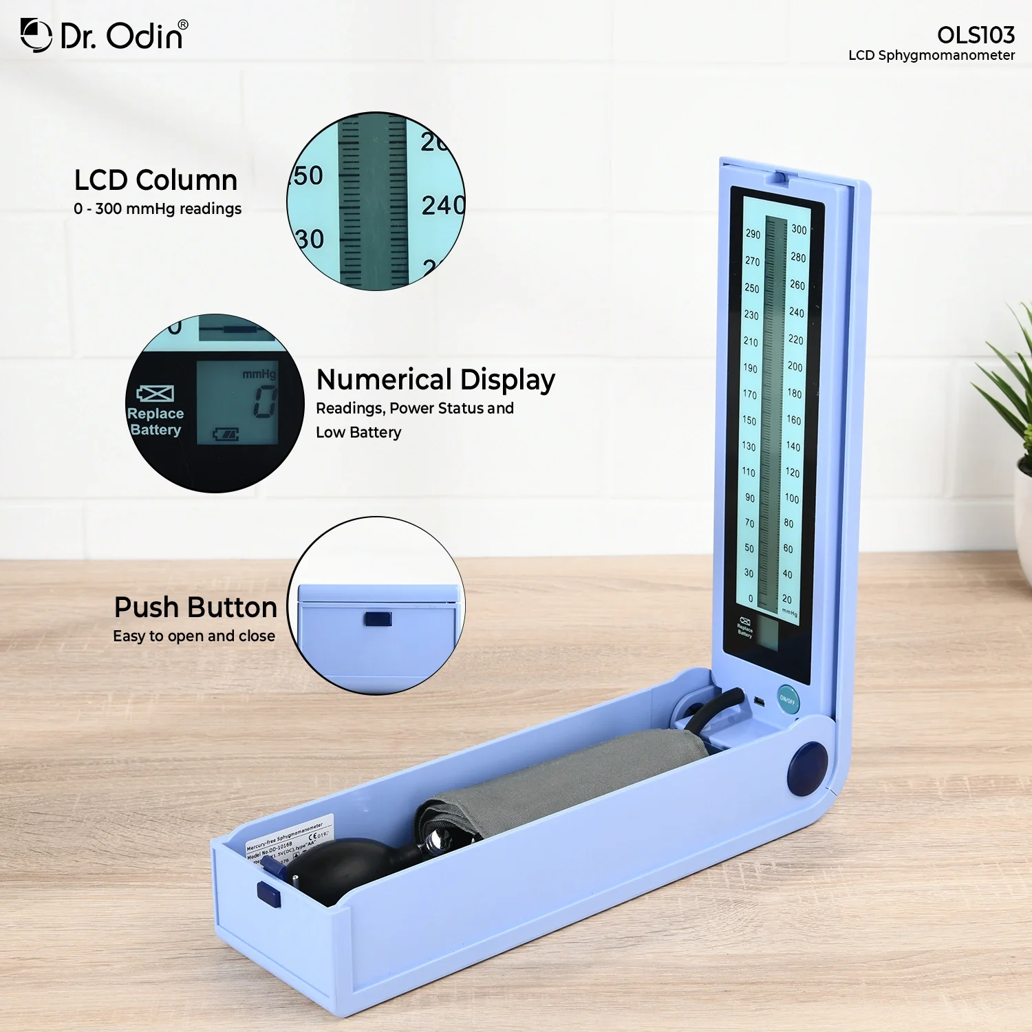 Dr. Odin LCD Mercury-Free Sphygmomanometer - BP Monitor OLS 103 - Image 7
