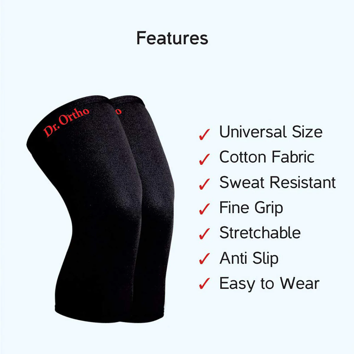 Dr Ortho's Knee Cap Support - Black - Image 4