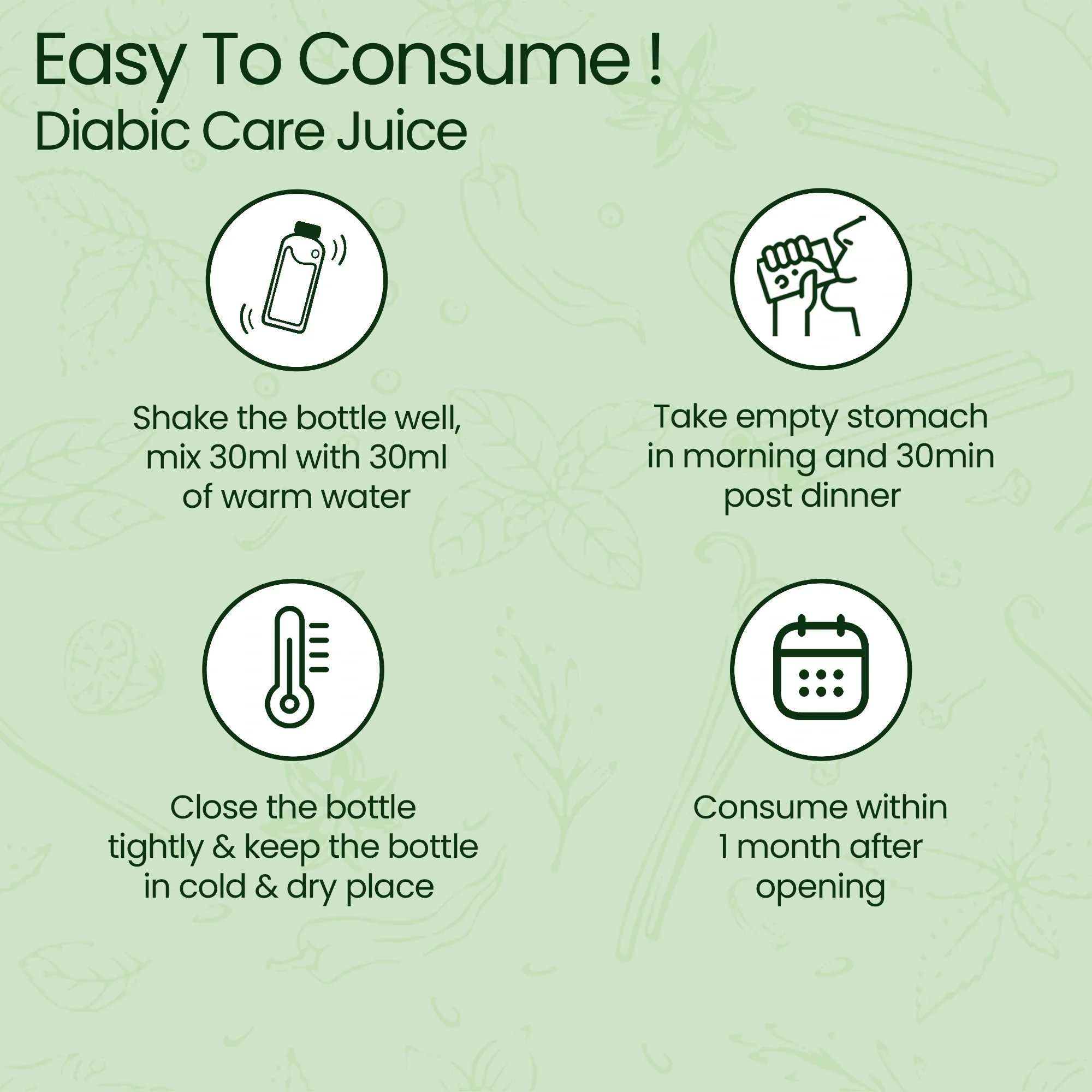 Krishna's Diabic Care Juice - 1000 ml | Blend of 11 herbs Methi, Amla, Karela, Jamun, Kutki, Guduchi & 5 other herbs to manage sugar levels | Health Drink | Made in India - Image 7