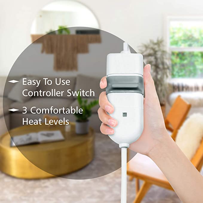 MCP orthopedic Electric Heat Belt For Back Pain & Any Body Pain Relief White With cover Heating Pad - Image 3