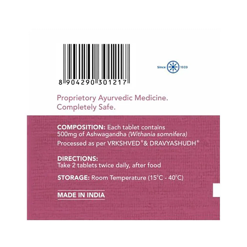 Muniyal Ayurveda's Ashwagandha Tablets - 60 tab - Image 4
