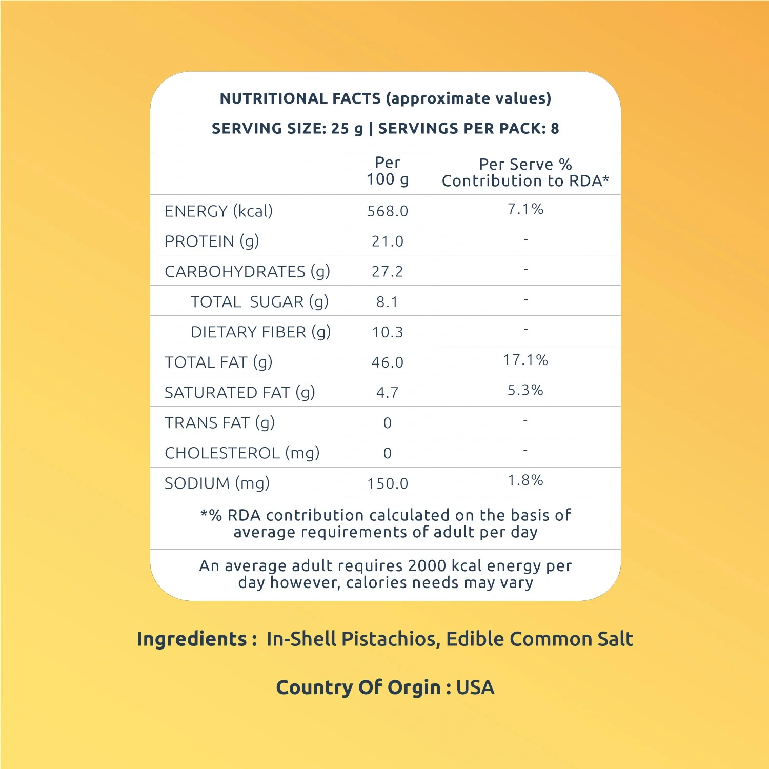 Premium California Roasted Salted Pistachios Farmley Standee Pouch 200 g - Image 3