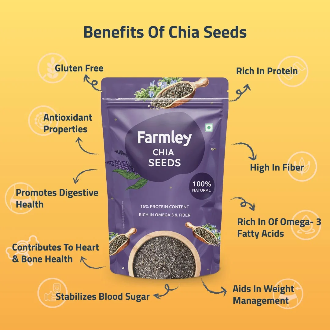 Premium Chia Seeds Farmley Standee Pouch - Image 3
