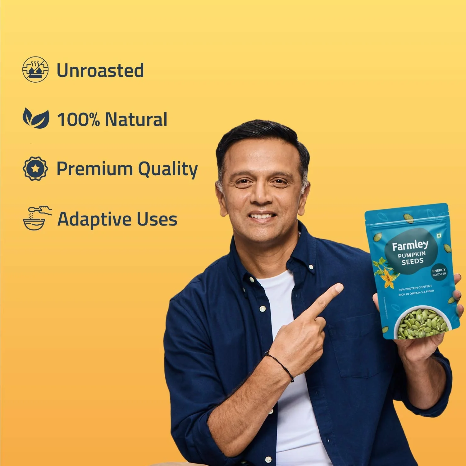 Premium Jumbo Pumpkin Seeds Farmley Standee Pouch - Image 3