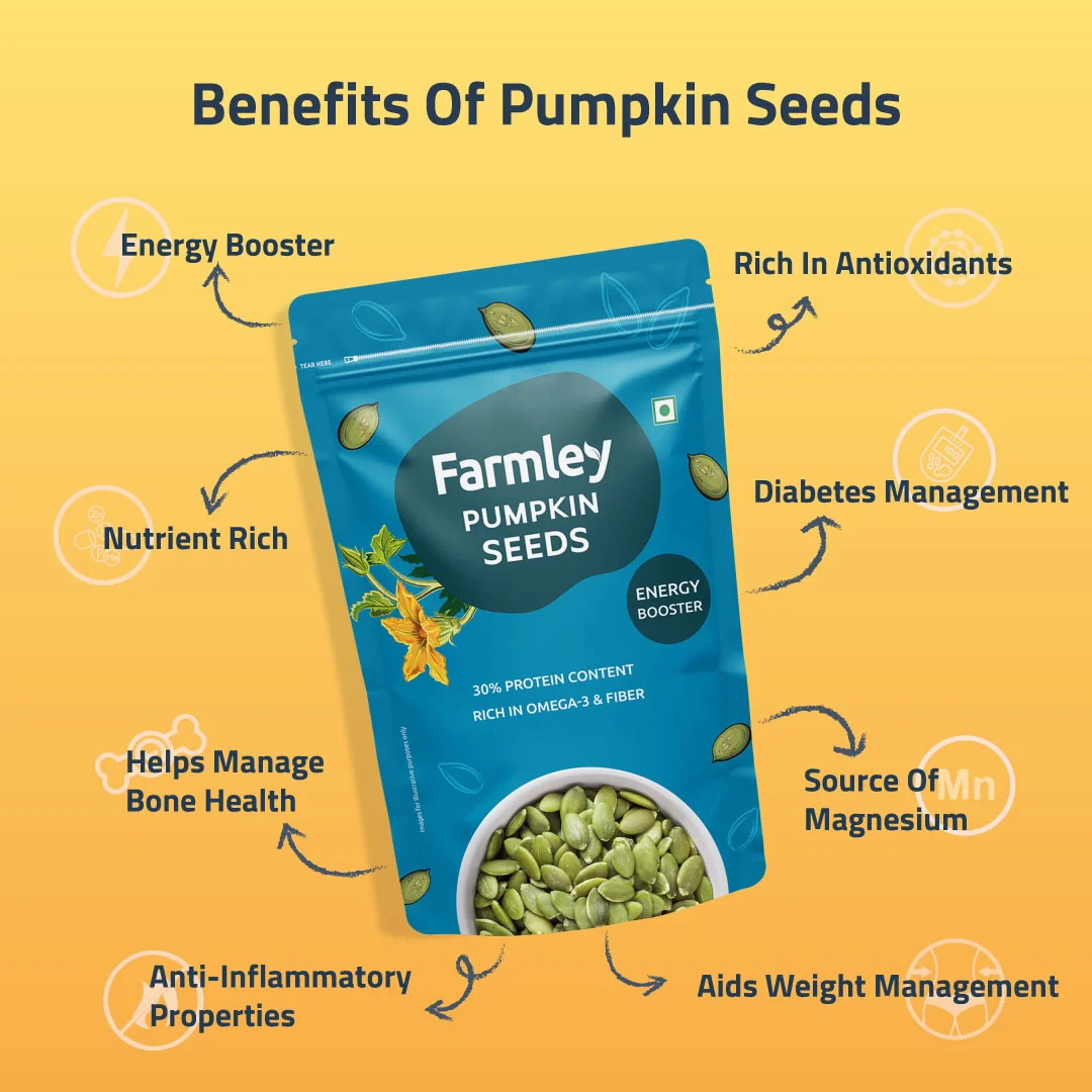 Premium Jumbo Pumpkin Seeds Farmley Standee Pouch - Image 4