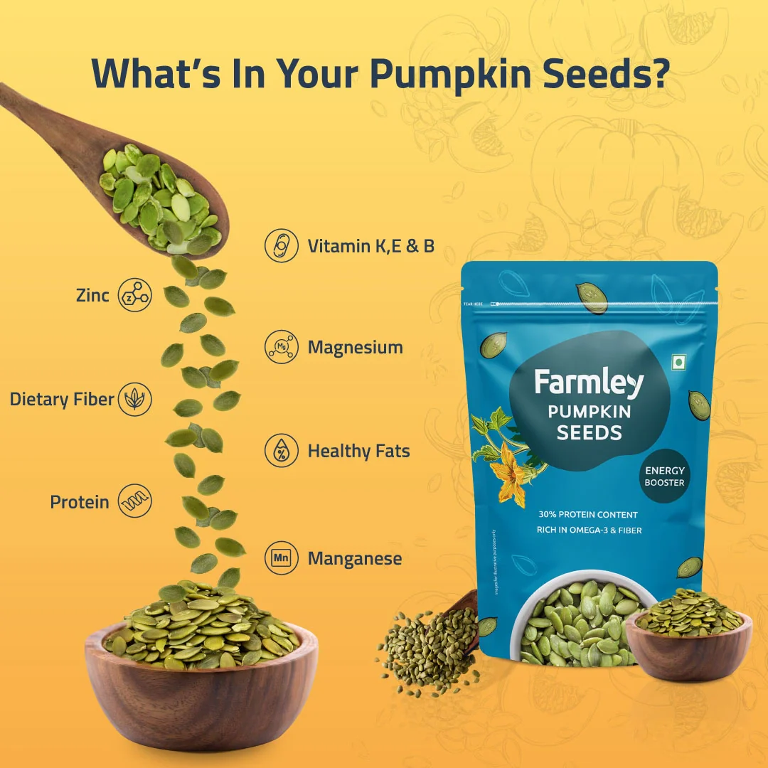 Premium Jumbo Pumpkin Seeds Farmley Standee Pouch - Image 5