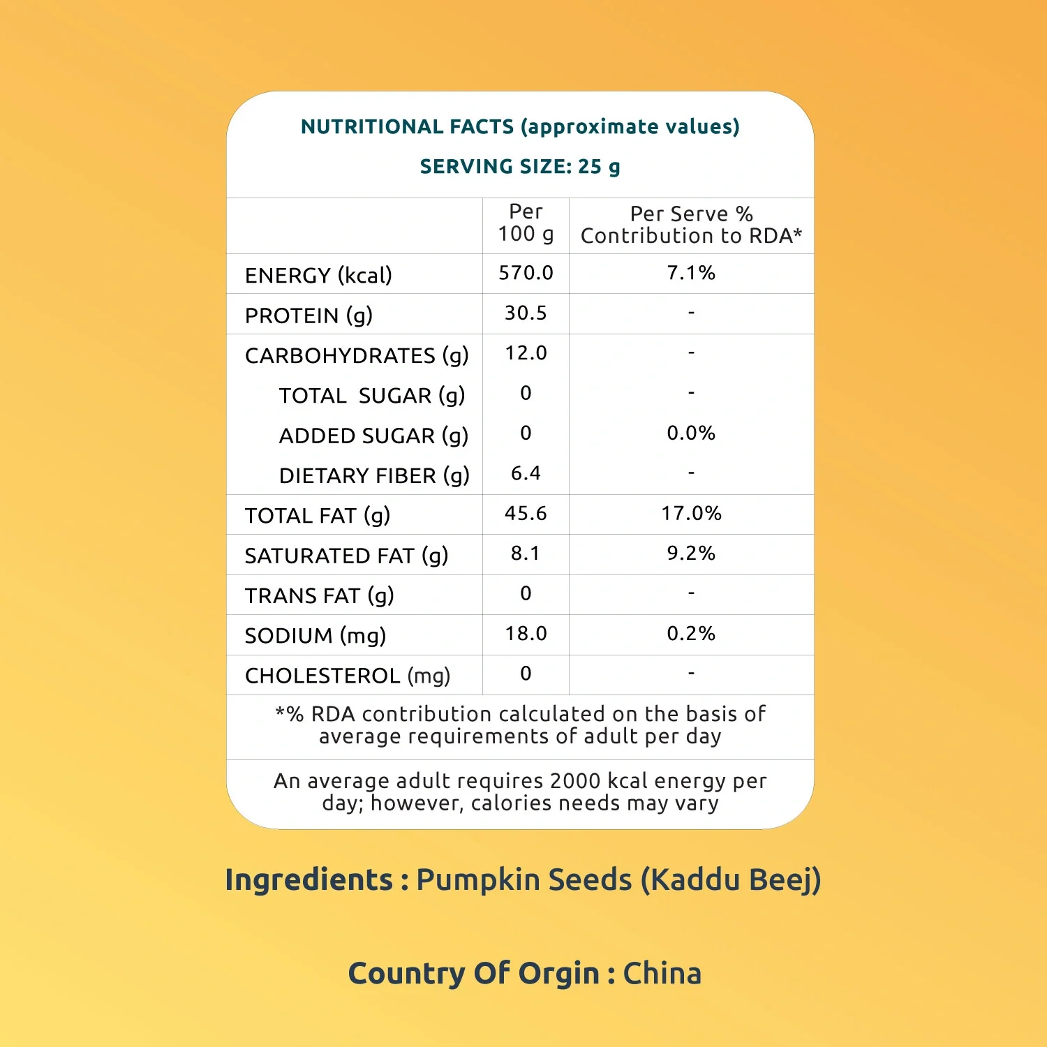 Premium Jumbo Pumpkin Seeds Farmley Standee Pouch - Image 7