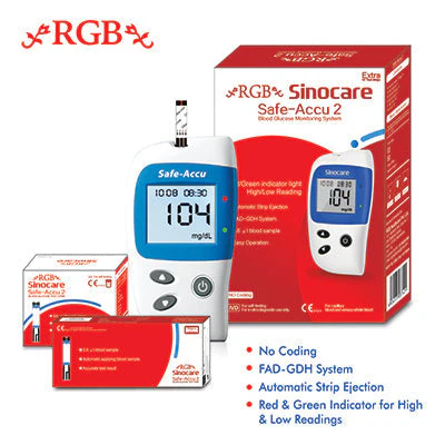 RGB Sinocare Safe Accu 2 Blood Glucose Monitor - Image 3