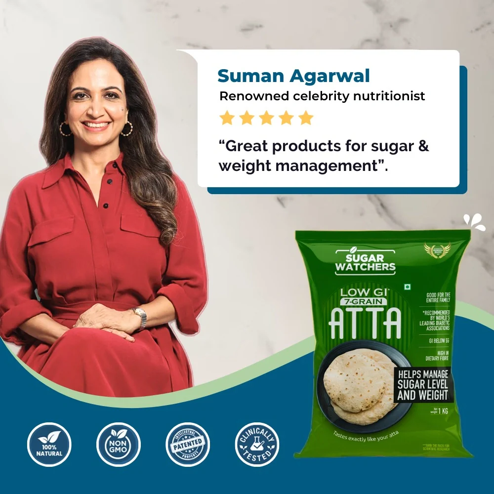 Sugar Watchers Low GI 7-Grain Atta | Diabetic Friendly | Clinically Certified Low GI - Image 5