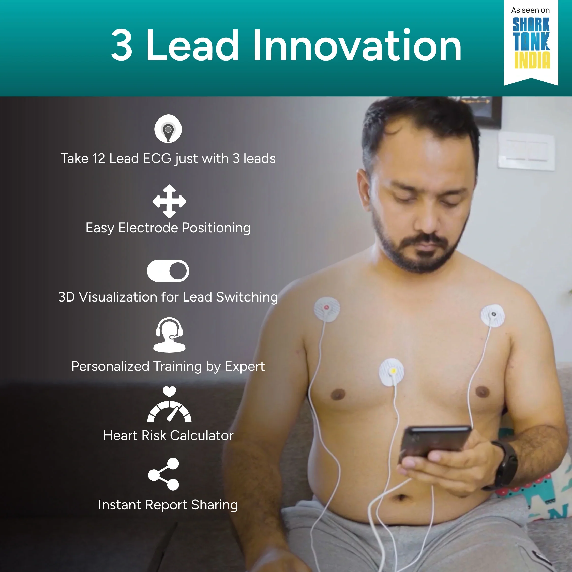 Sunfox Spandan Neo | ECG Device | Heart Rate Monitor - Image 4