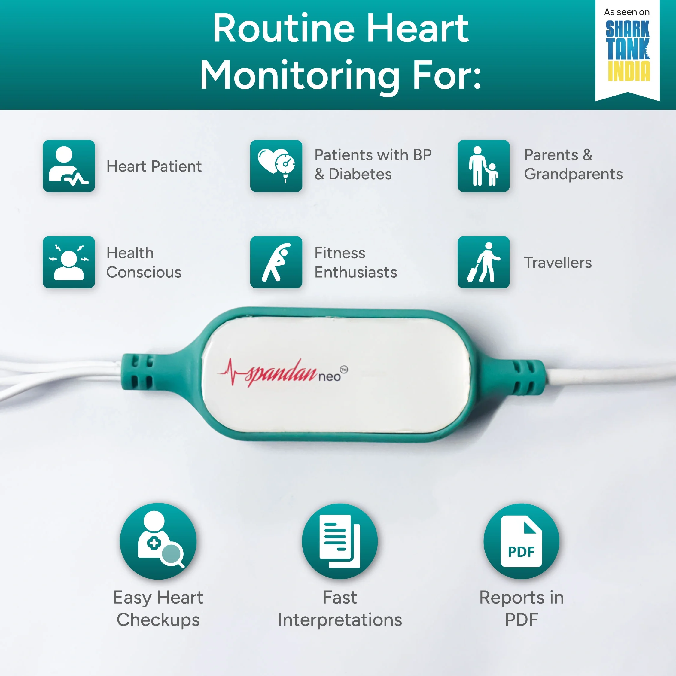 Sunfox Spandan Neo | ECG Device | Heart Rate Monitor - Image 6