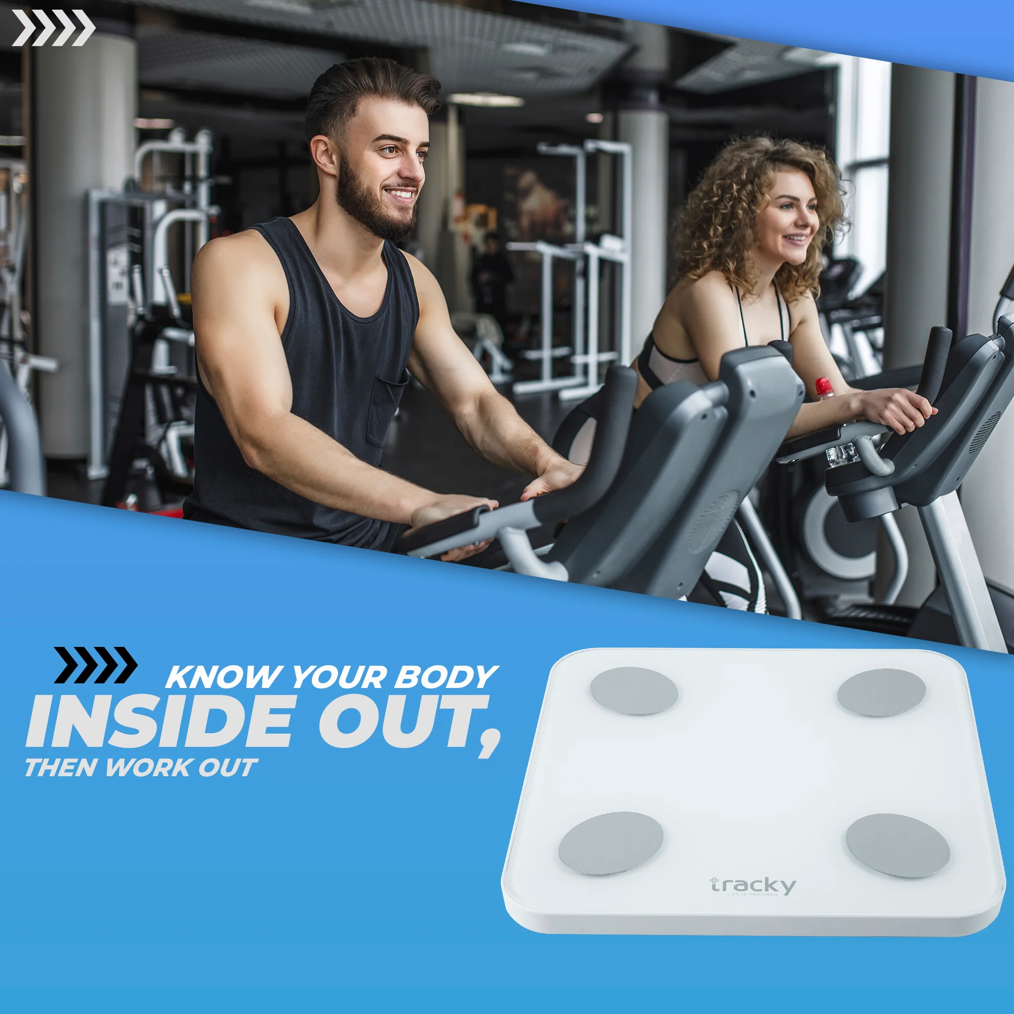 Tracky Advance Body Composition Scale with 8 Electrodes - Image 4